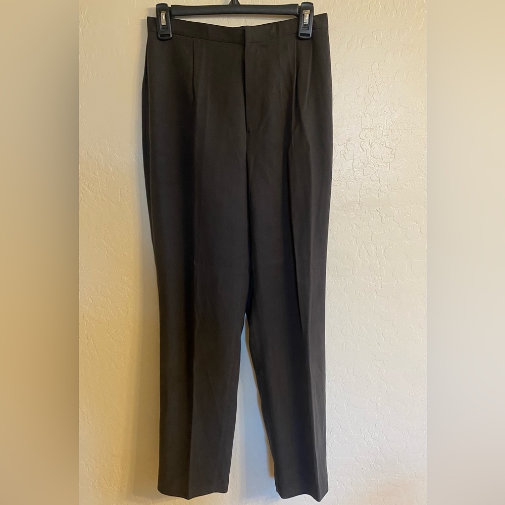 Silk Brown Dress Pants